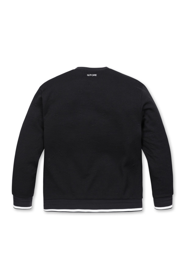 G/FORE - 긴팔 상의 - JACQUARD ROUND CREWNECK T-SHIRTS(MEN)