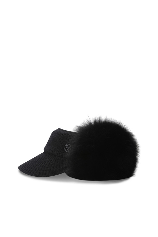 G/FORE -  - CIRCLE G'S KNIT DETACHABLE FUR VISOR(WOMEN)