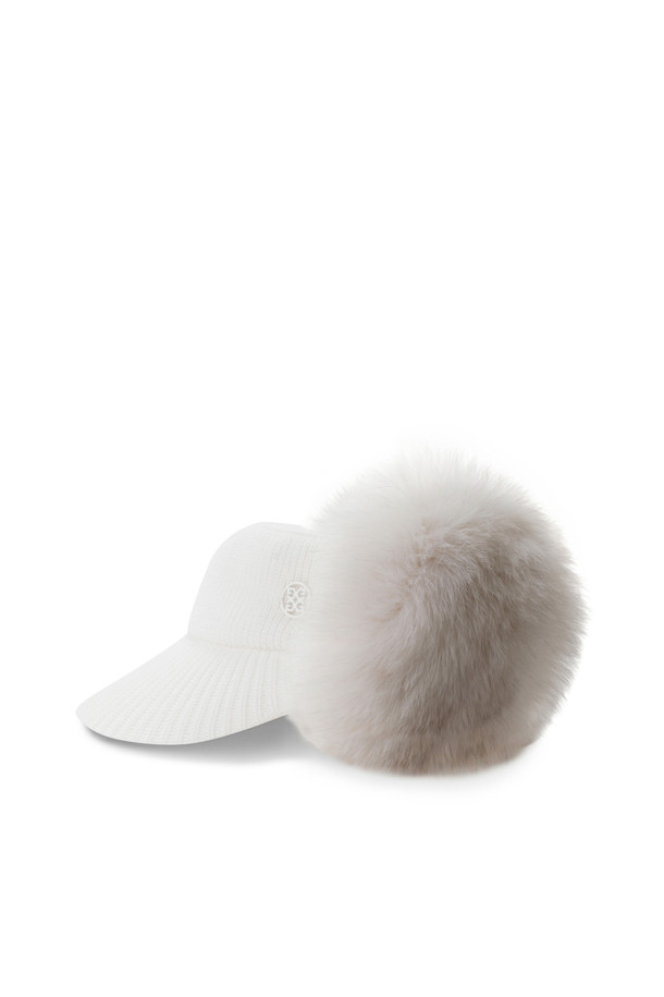 G/FORE -  - CIRCLE G'S KNIT DETACHABLE FUR VISOR(WOMEN)