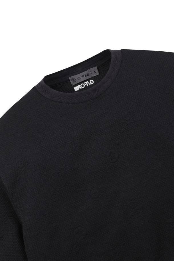 G/FORE - 긴팔 상의 - JACQUARD ROUND CREWNECK T-SHIRTS(MEN)