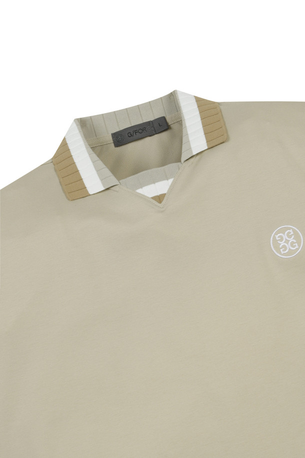 G/FORE - 반팔 상의 - TWO TONE COLLAR ROUND POLO T-SHIRT(MEN)