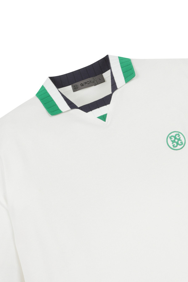 G/FORE - 반팔 상의 - TWO TONE COLLAR ROUND POLO T-SHIRT(MEN)