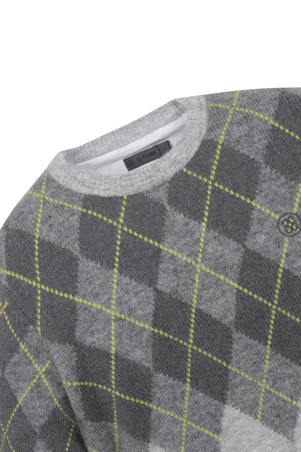 G/FORE -  - ARGYLE PATTERNED WINDPROOF SWEATER(MEN)