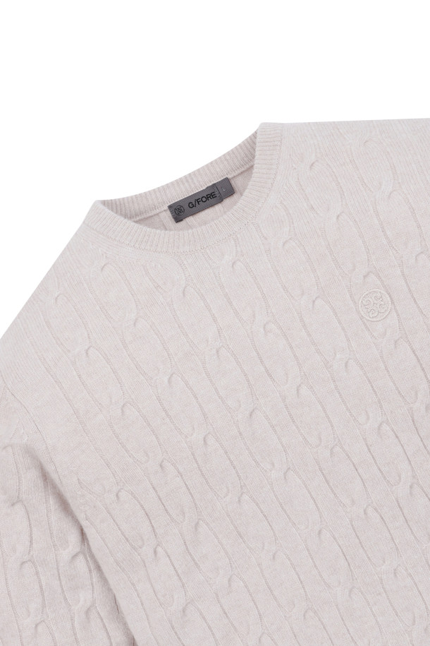 G/FORE -  - CABLE CASHMERE ROUND SWEATER(MEN)