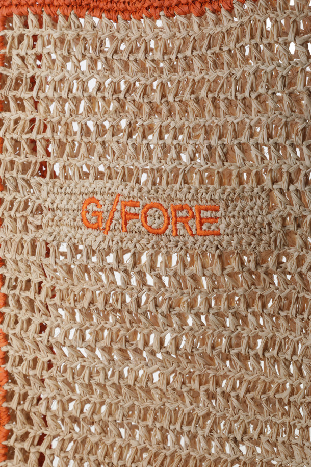 G/FORE -  - RAFFIA SQUARE TOTE BAG