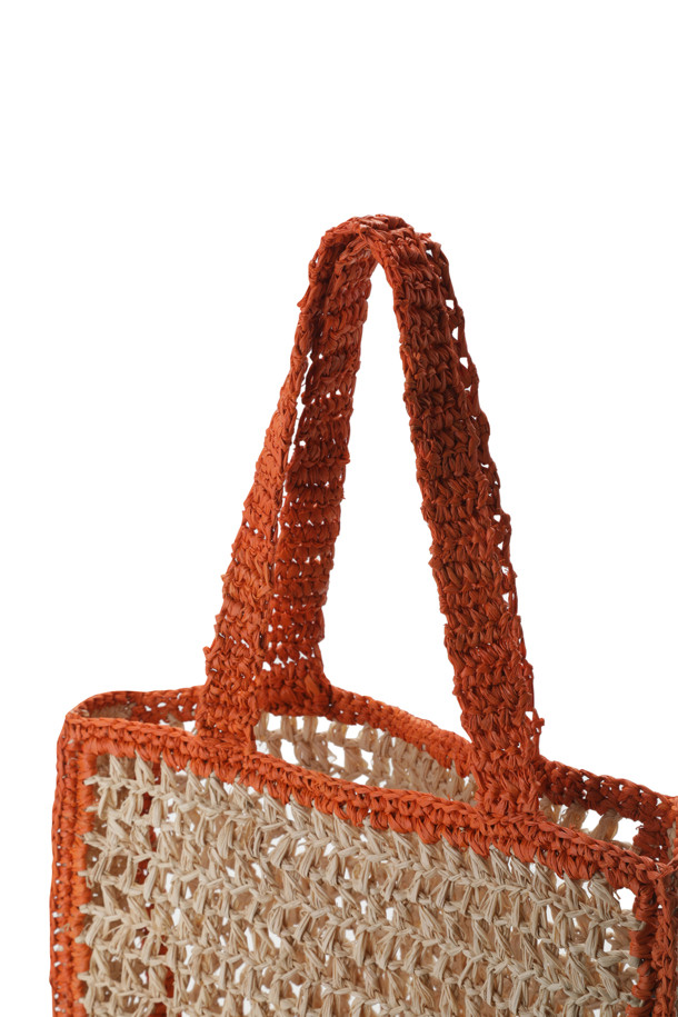 G/FORE -  - RAFFIA SQUARE TOTE BAG