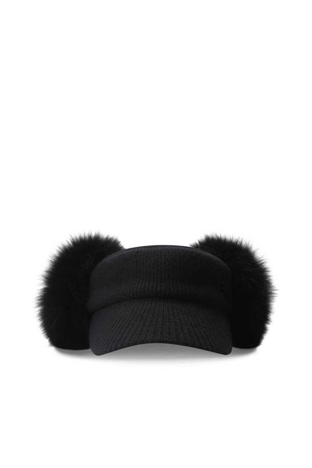 G/FORE -  - CIRCLE G'S KNIT DETACHABLE FUR VISOR(WOMEN)