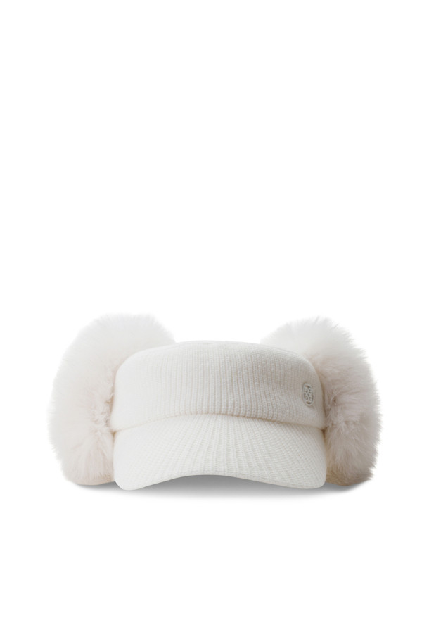 G/FORE -  - CIRCLE G'S KNIT DETACHABLE FUR VISOR(WOMEN)