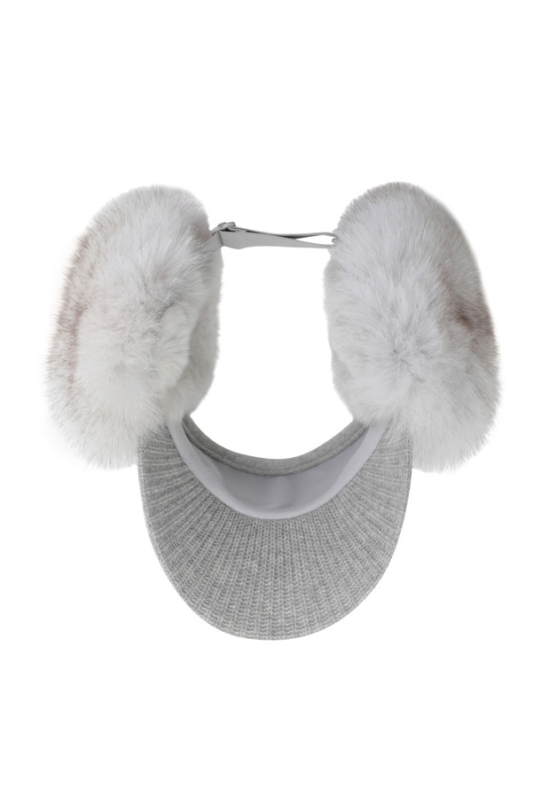 G/FORE -  - CIRCLE G'S KNIT DETACHABLE FUR VISOR(WOMEN)