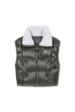 SHORT PUFFER VEST(WOMEN)