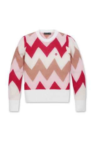 MOHAIR ZIGZAG KNITTED SWEATER(WOMEN)