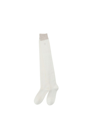 RIBBED WOOL HIGH KNEE SOCKS(WOMEN) 