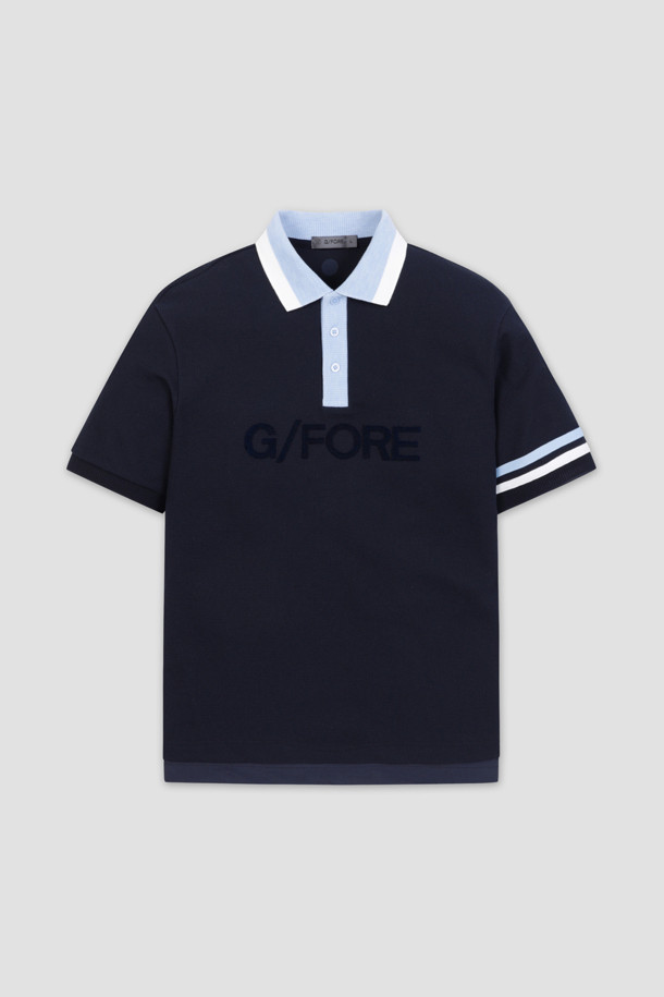 G/FORE -  - KNITTED COLLAR POLO T-SHIRT(MEN)