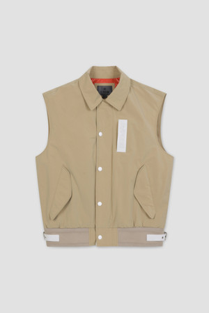 COLLAR ZIP VEST(MEN)