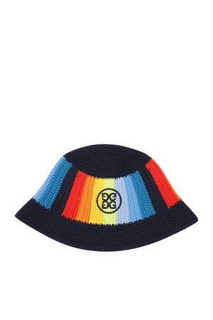 COLOURBLOCK CROCHET BUCKET HAT(WOMEN)_G/FORE