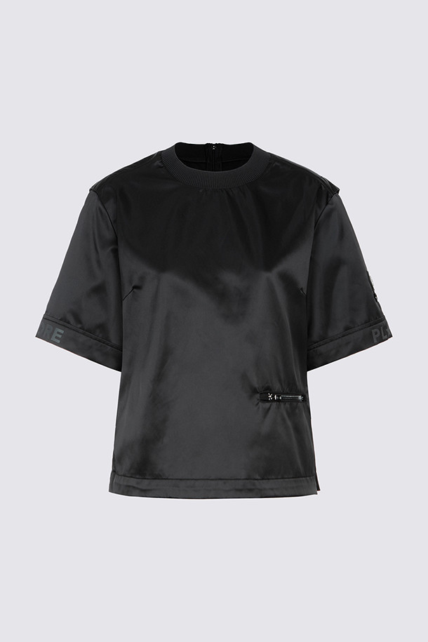 지포어-WOMEN APPAREL-WOVEN CREWNECK TEE (WOMEN)