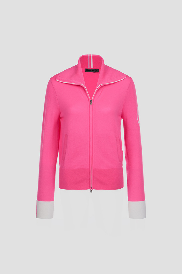 지포어-WOMEN APPAREL-FULL-ZIP COLOUR SWEATER(WOMEN)
