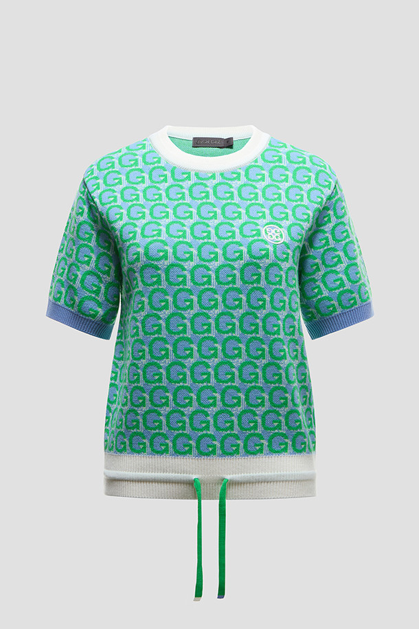 지포어-WOMEN APPAREL-PATTERN CREWNECK SWEATER(WOMEN)