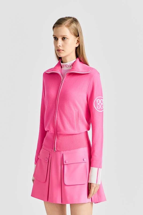 지포어-WOMEN APPAREL-FULL-ZIP COLOUR SWEATER(WOMEN)