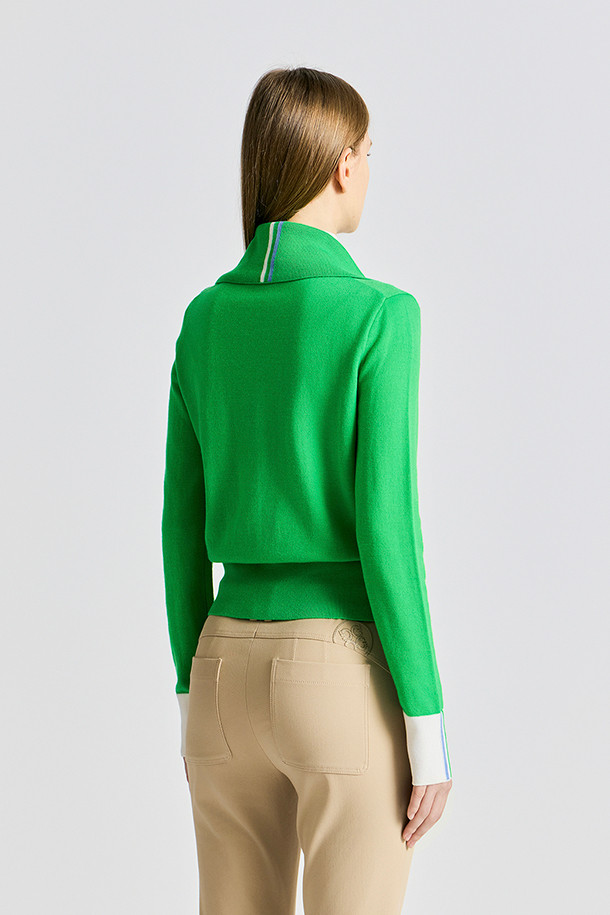 지포어-WOMEN APPAREL-FULL-ZIP COLOUR SWEATER(WOMEN)