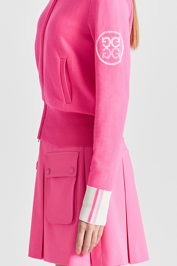 지포어-WOMEN APPAREL-FULL-ZIP COLOUR SWEATER(WOMEN)