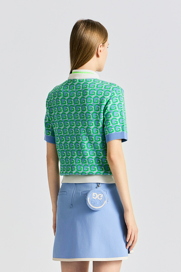 지포어-WOMEN APPAREL-PATTERN CREWNECK SWEATER(WOMEN)