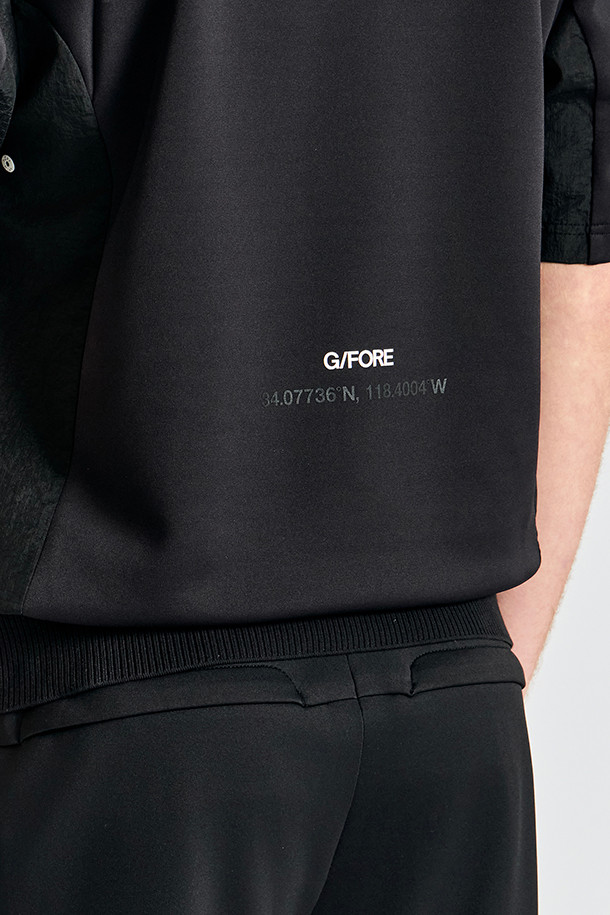 지포어-MEN APPAREL-JERSEY WOVEN HYBRID T-SHIRT(MEN)
