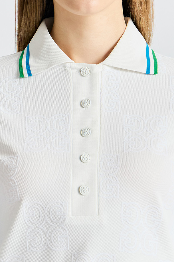 지포어-WOMEN APPAREL-FLOCKING PRINTED T-SHRIT(WOMEN)