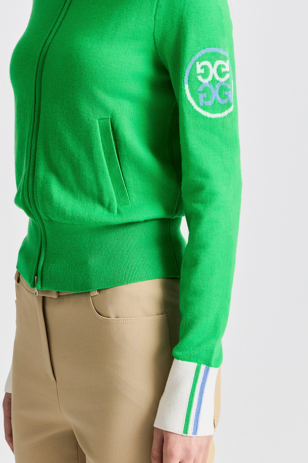 지포어-WOMEN APPAREL-FULL-ZIP COLOUR SWEATER(WOMEN)