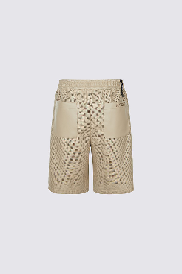 지포어-MEN APPAREL-FAUX LEATHER SHORTS(MEN)