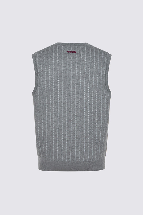 지포어-MEN APPAREL-STRIPE KNIT VEST(MEN)