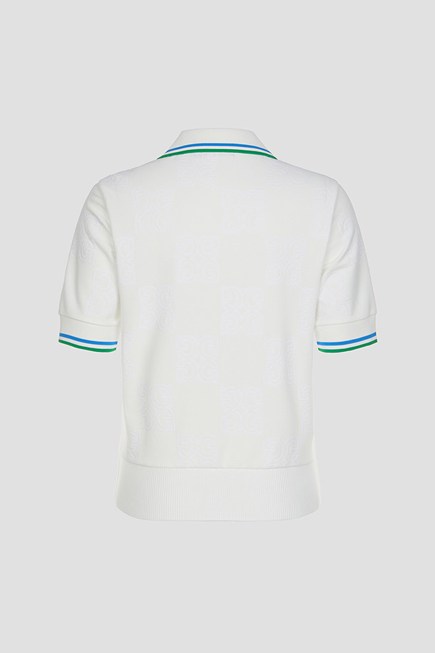 지포어-WOMEN APPAREL-FLOCKING PRINTED T-SHRIT(WOMEN)