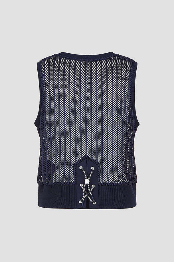지포어-WOMEN APPAREL-MESH ROUNDNECK VEST(WOMEN)
