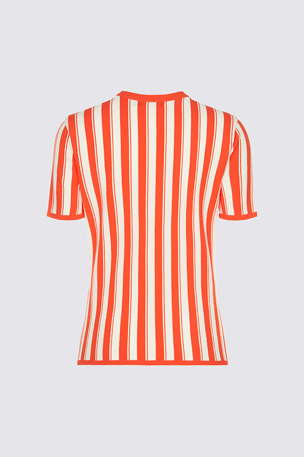 지포어-WOMEN APPAREL-STRIPE SHORT SLEEVE SWEATER(WOMEN)