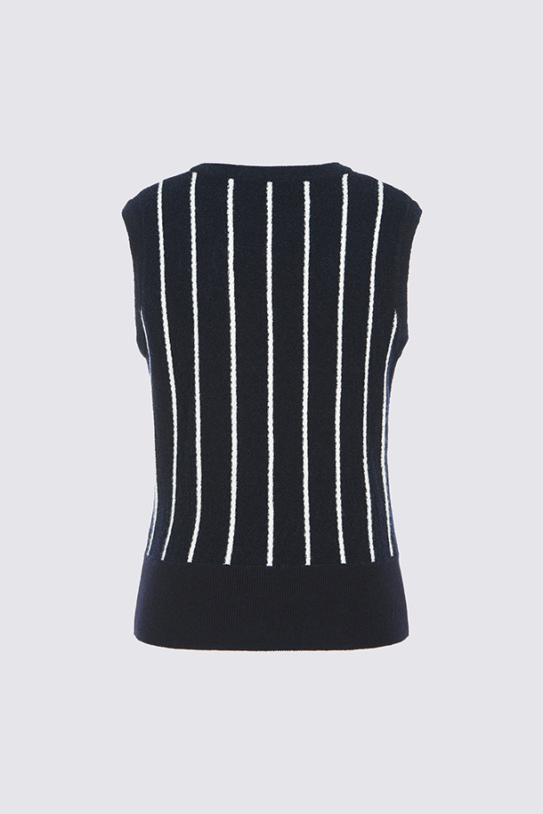 지포어-WOMEN APPAREL-CREWNECK KNITTED VEST (WOMEN)