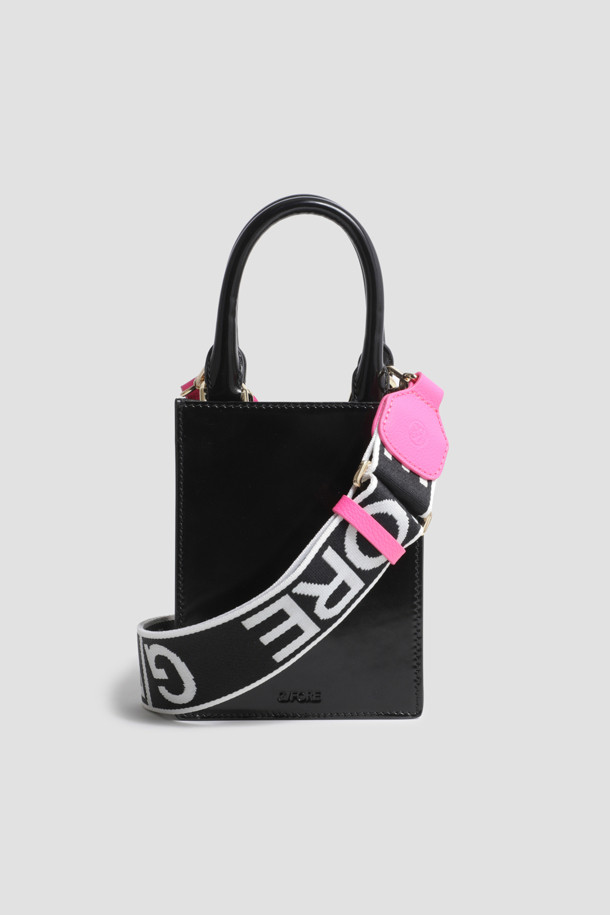 지포어-MEN ACCESSORIES-METAL TEES BOX CALF LEATHER MINI TOTE(WOMEN)