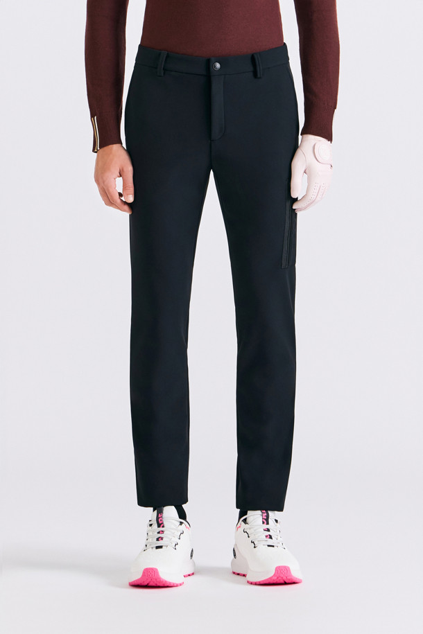 BONDED PANTS(MEN)_BLACK-a