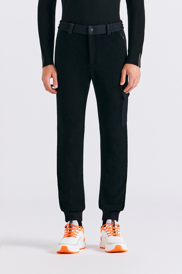 BOUCLÉ JOGGER PANTS(MEN)_BLACK-a