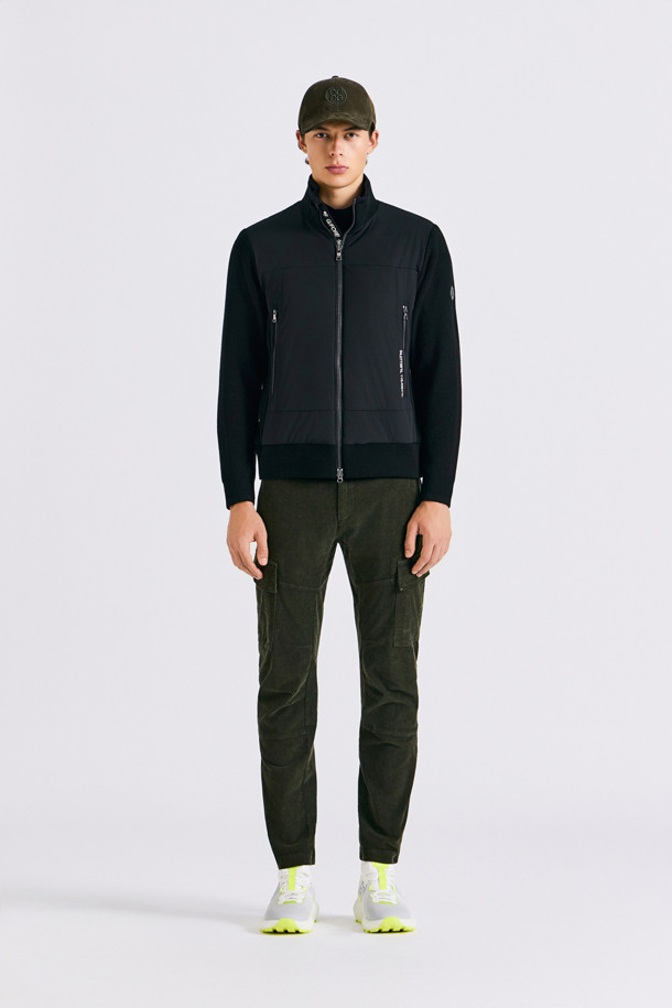 WOVEN HYBRID DOWN(MEN)_BLACK-a