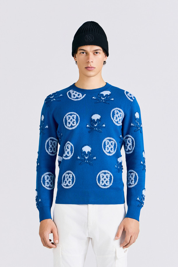 지포어-MEN APPAREL-JACQUARD CREWNECK SWEATER(MEN)