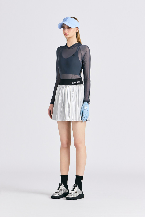지포어-WOMEN APPAREL-BAND PLEATED SKIRT(WOMEN)