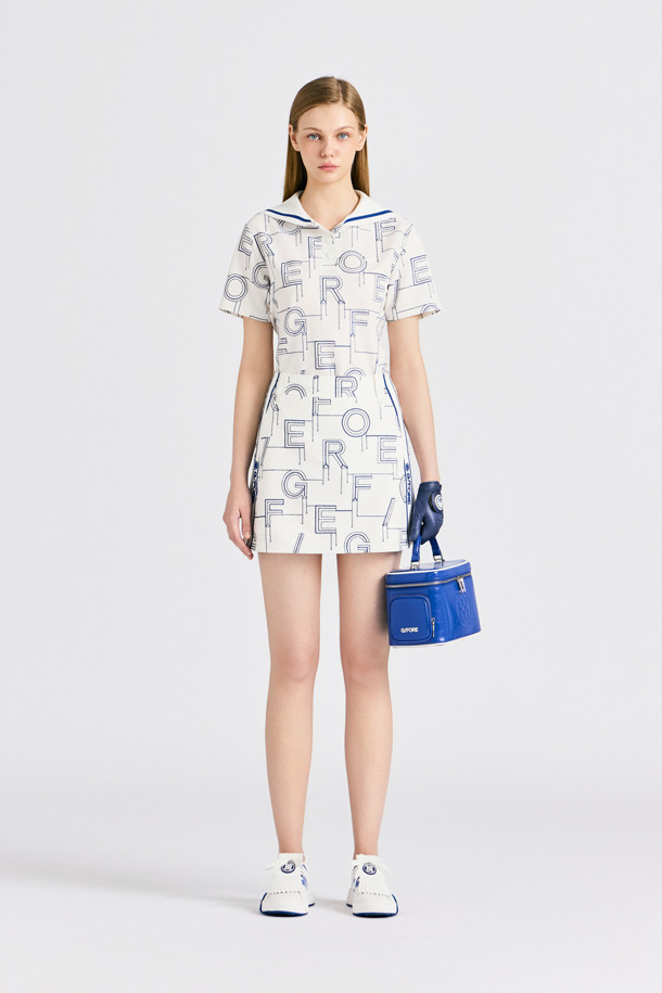 지포어-WOMEN APPAREL-PATTERNED SEERSUCKER SKIRT(WOMEN)