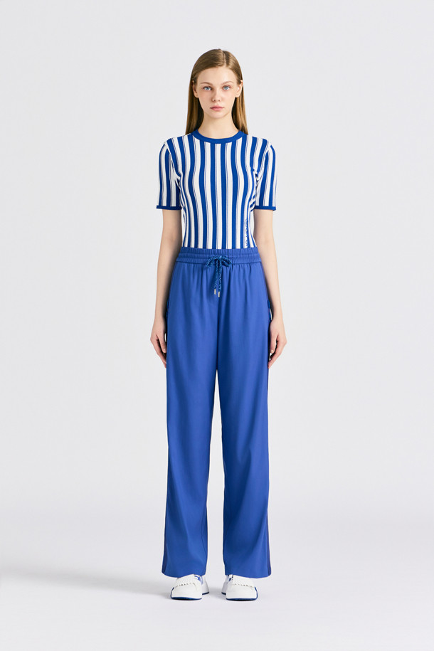 지포어-WOMEN APPAREL-SIDE LOGO SATIN PANT(WOMEN)
