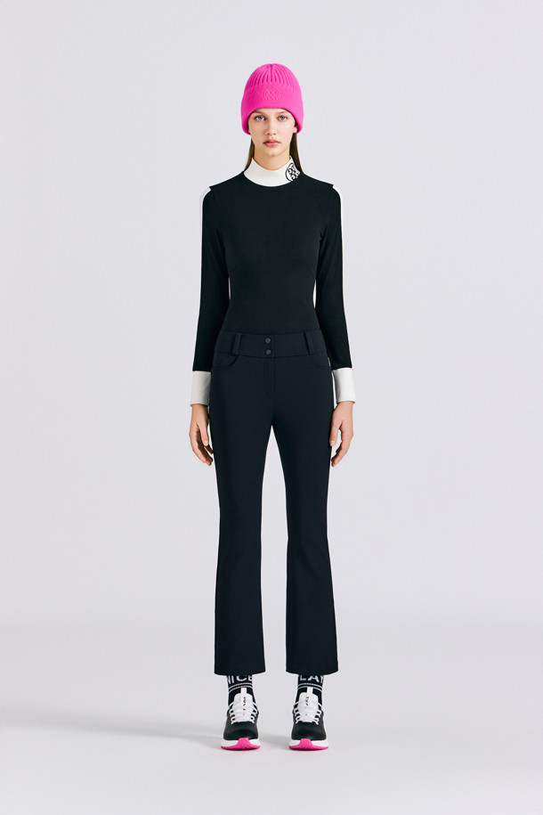 지포어-WOMEN APPAREL-SIDE LOGO SEMI BOOTCUT PANT(WOMEN)