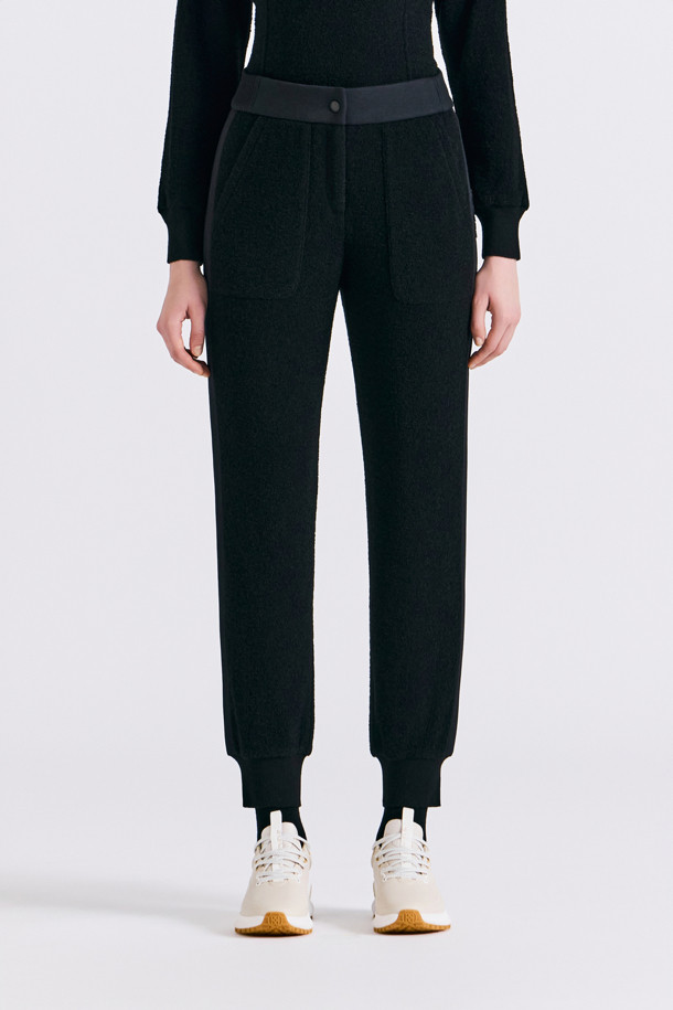 BOUCLÉ PANT (WOMEN)_BLACK-a