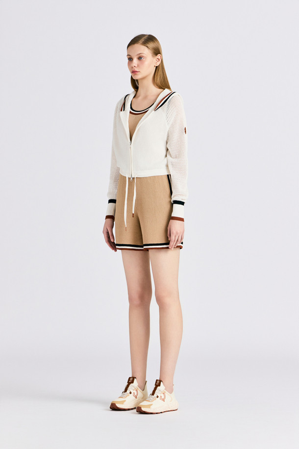 지포어-WOMEN APPAREL-MESH HOODED CARDIGAN(WOMEN)