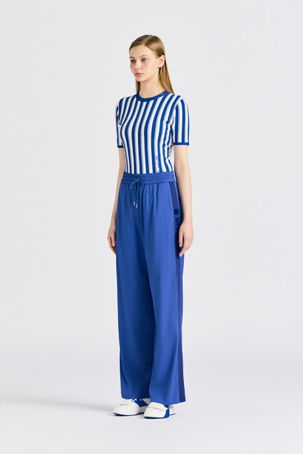 지포어-WOMEN APPAREL-STRIPE SHORT SLEEVE SWEATER(WOMEN)