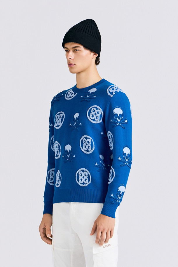 지포어-MEN APPAREL-JACQUARD CREWNECK SWEATER(MEN)