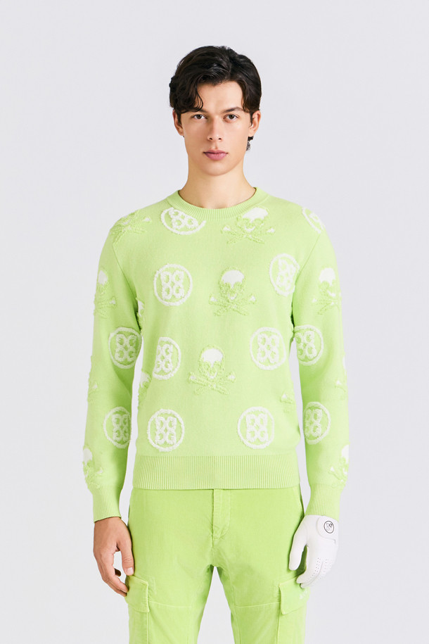 지포어-MEN APPAREL-JACQUARD CREWNECK SWEATER(MEN)