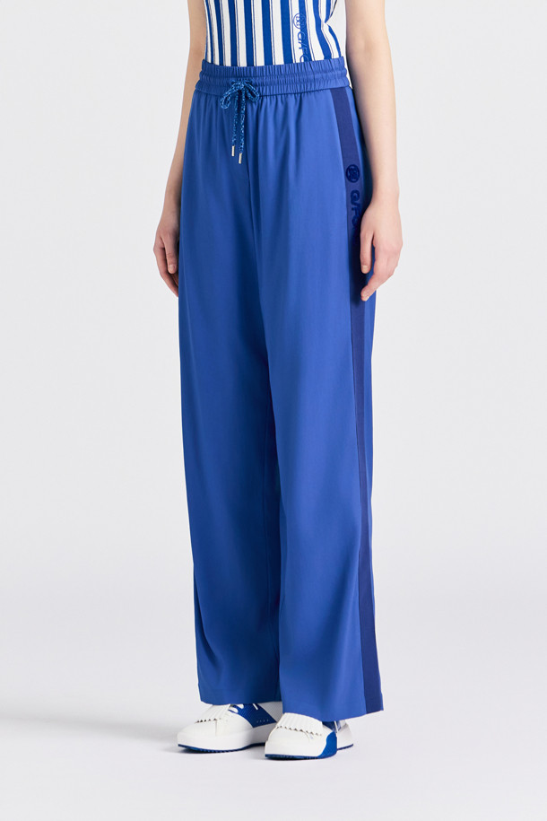 지포어-WOMEN APPAREL-SIDE LOGO SATIN PANT(WOMEN)